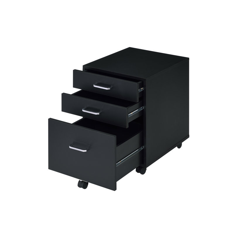 Ensemble de bureau 3 pièces Jeremiah, Noir