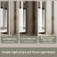 48'' W 32'' H Frameless Medicine Cabinet with Mirror and 6 Adjustable Shelves