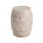 Outdoor/Indoor Lightweight Concrete Side Table,Travertine Finish