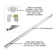 Drawer Slide Center Mount Mono Rail 3/4 Extension Adjustable Length Cadmium Finish