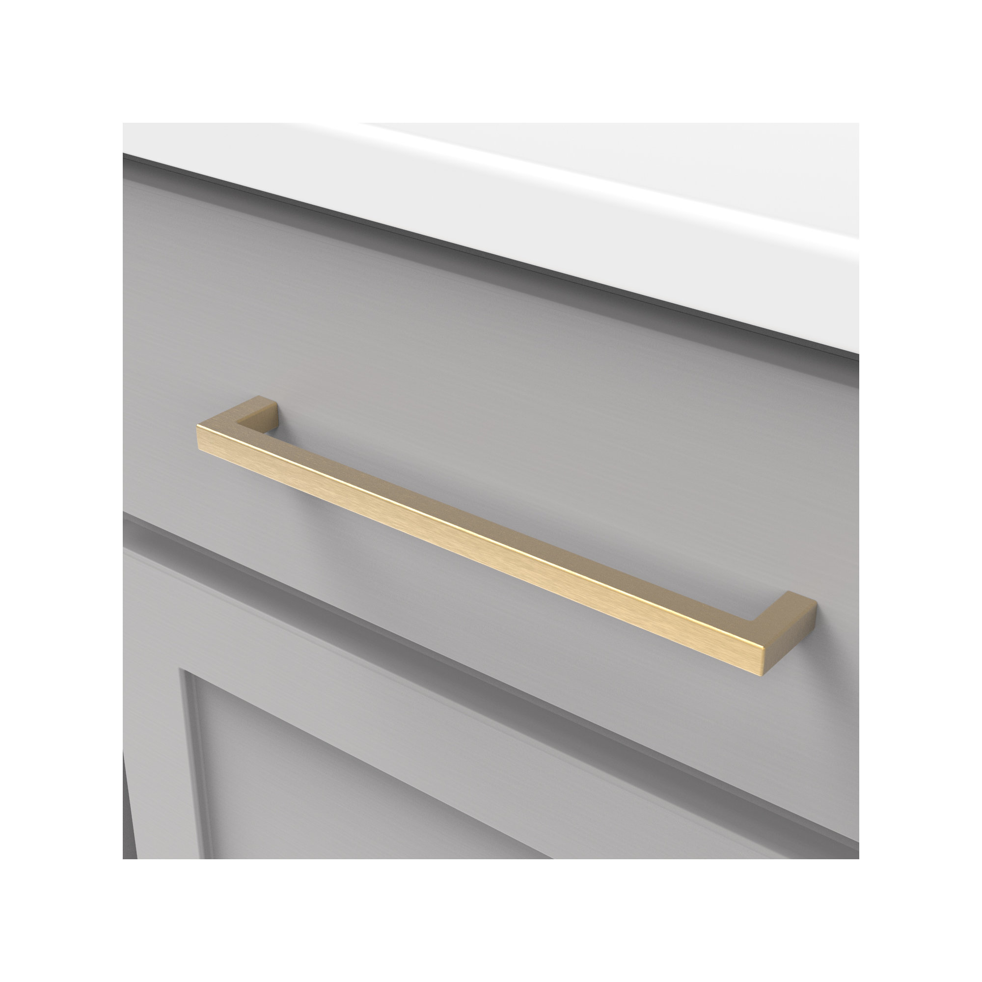 Skylight Collection Handle Pull - Contemporary Hardware for Drawers & Cabinets, Champagne Bronze, 1, 5-1/16"