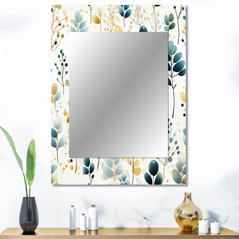 Miroir mural botanique, nature, botanique, nature, 40 po x 30 po