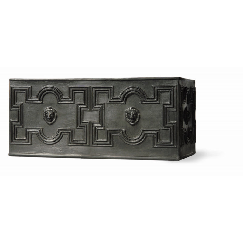 Handmade Pot Planter, 34cm H x 74cm W x 38cm D, Black