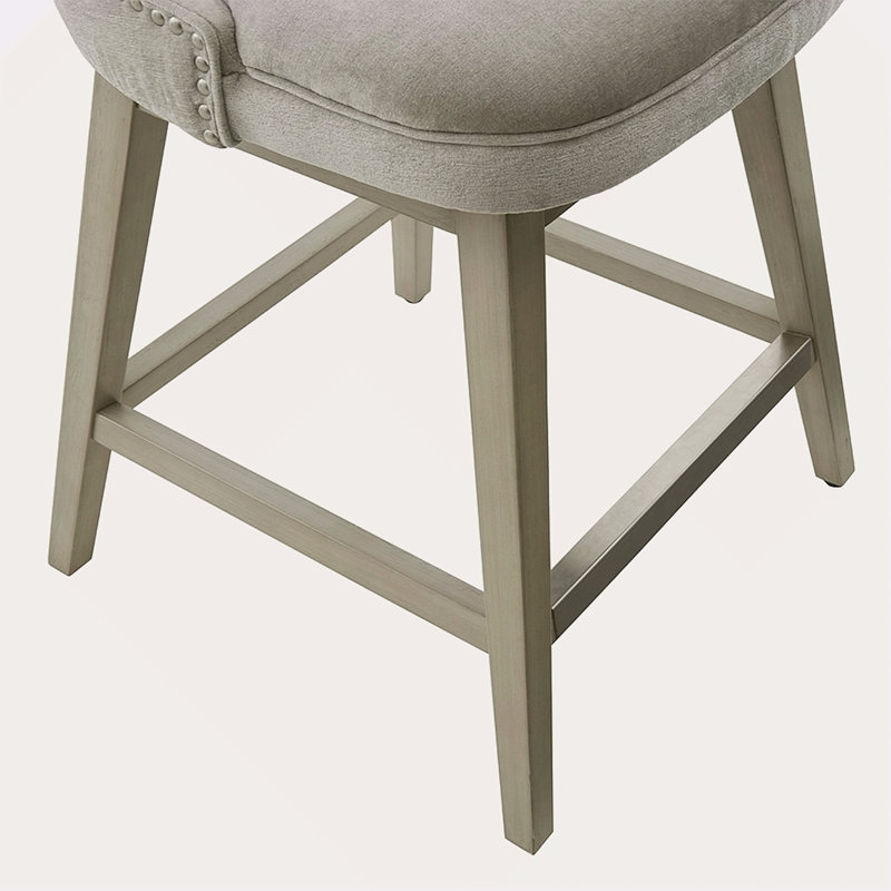 Tabouret de comptoir pivotant 25,75 po, Beige