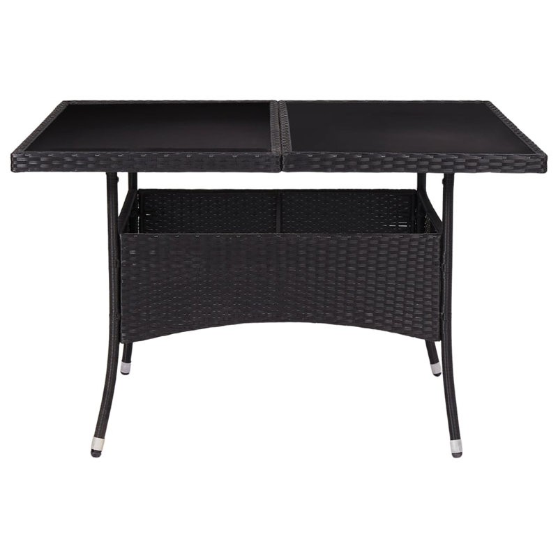 Outdoor Dining Table, Black