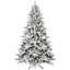 Arbre de Noël avec 1100 pointes, arbre à charnières enneigé réaliste PE + PVC avec support en métal, arbre de Noël artificiel complet pour la décoration des Fêtes-1604360374
