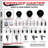 4 Piece Hard Rubber Caster Set