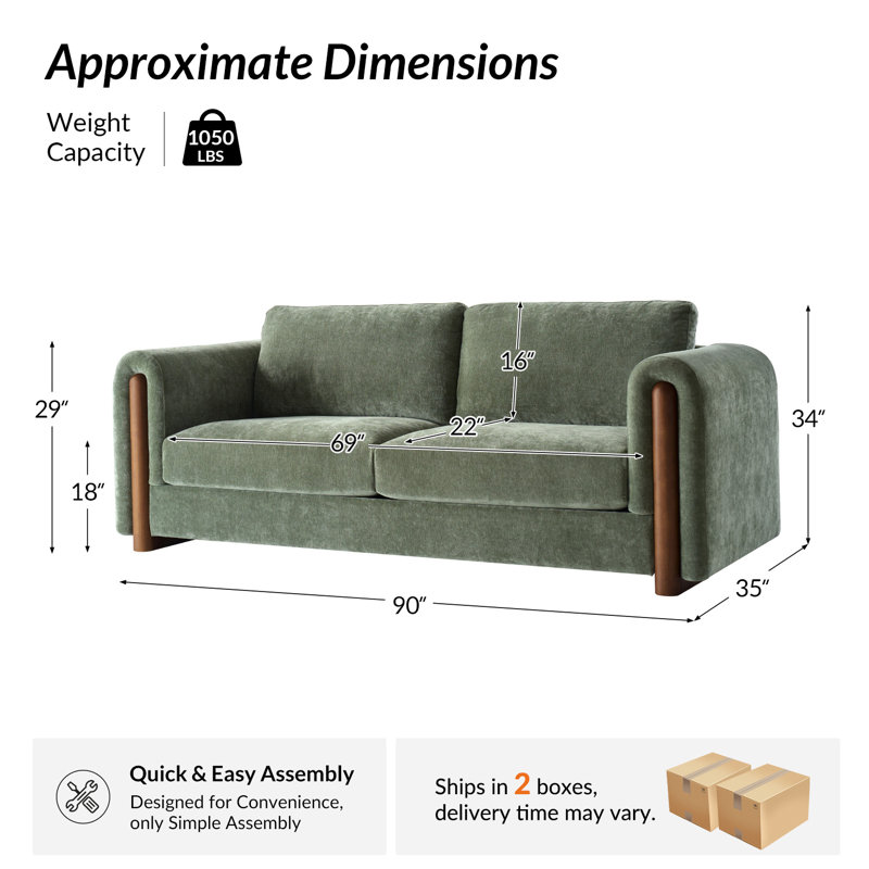 Canapé Modern Herme, Green