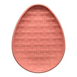 Fiesta Embossed Egg Shaped Plate 10 Inch