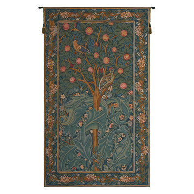 Woodpecker Without Verse European Tapestry Wall Hanging