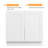 Modern Shaker Kitchen Base Cabinet, Solid Birch Frame & Plywood Box, Soft-Close Slides & Hinges, Modular Sizes for Custom Layout(12”–42”)-121671110-121671111