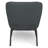 Elmont 30"W Upholstered Contemporary Accent Chair with Curved Design, Lower Back Pillow, and Metal Legs-419981617
