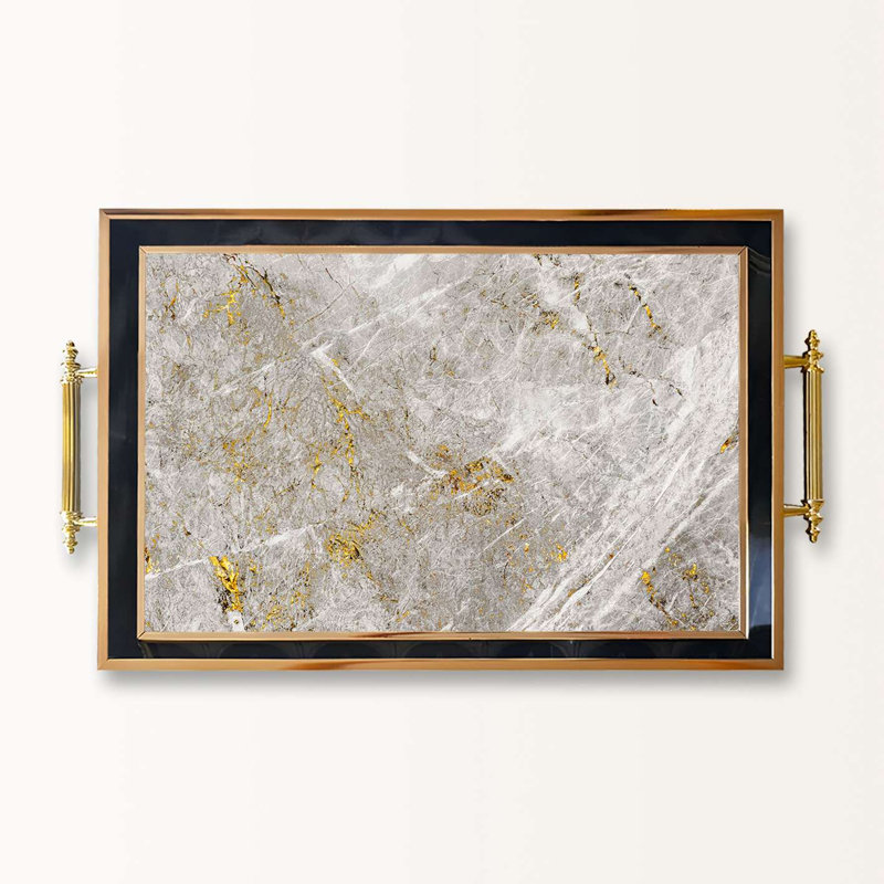 Elegant Glass Serving Tray, 19.7 x 11.4 x 1.4 inches | 100% High-Quality Glass | Perfect for Entertaining & Serving | Stylish and Functional Design for Home & Parties | Durable and Easy to Clean