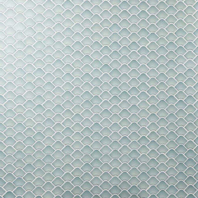 Suki 2x3 Fish Scale Matte Glass Mosaic Tile