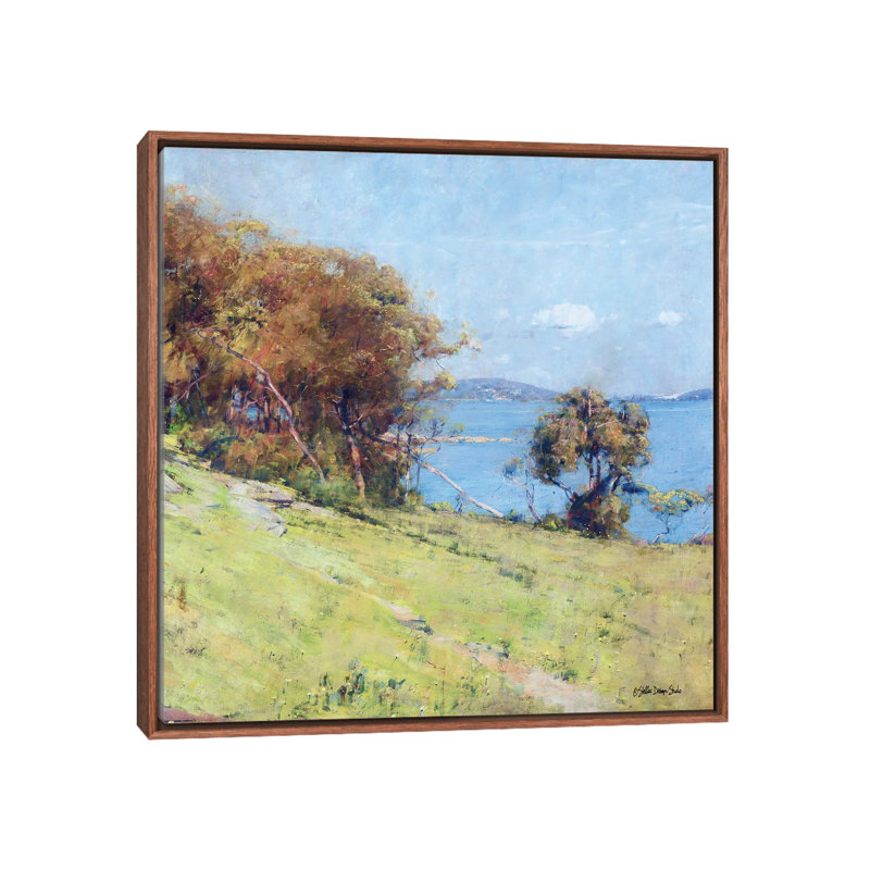 Timeless Day II by Stellar Design Studio - Painting on Canvas, 66.04 cm H x 66.04 cm W, Brown Floater Frame