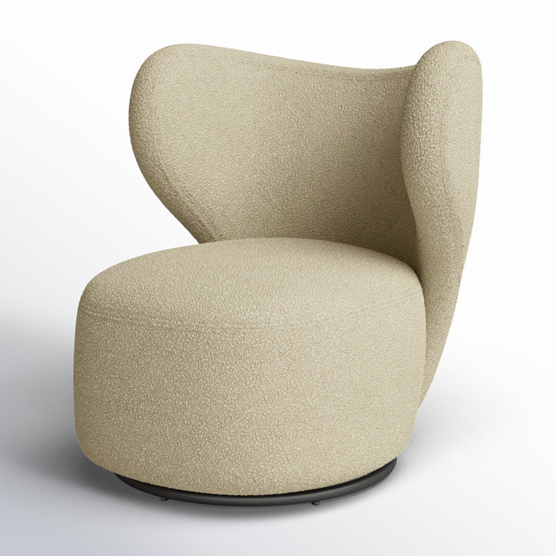 Fauteuil à oreilles pivotant de 29,5 po Samos