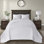 White Queen Reversible Bedspread - Oversized For A Pre-washed Cotton Filling Comfort With And Shams In Mesmerizing Relaxing Night 2 Included