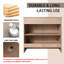 Meuble-lavabo autoportant de 48 po avec lavabo en céramique et armoires de rangement, porte à fermeture douce-111124036
