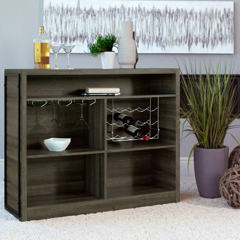 Armoire à vin en bois à 5 tablettes