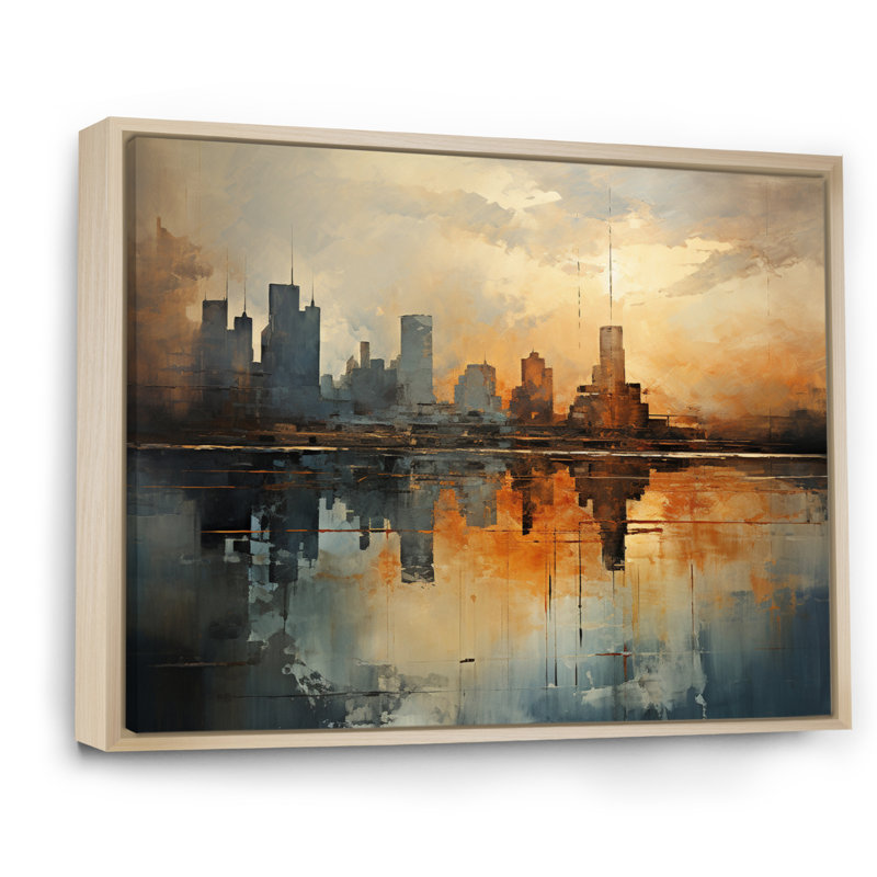 «Sky Skyline Enigma III», reproduction sur toile, Cadre naturel flottant, H 30 po x l 40 po x P 1,5 po