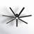 72" Indoor/Outdoor Ceiling Fan with Light and Remote, Modern Black Outdoor Ceiling Fan with Lights, Damp Rated, Energy Efficient DC Motor-1775255905