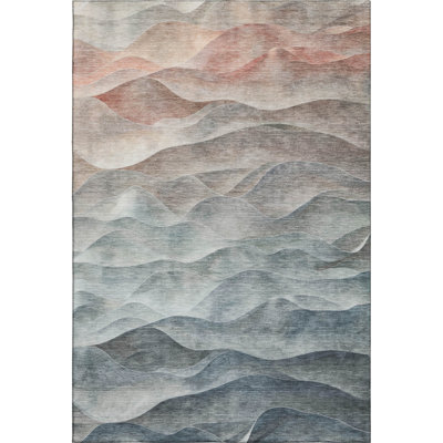 Premium Machine Washable Floyd AMF1618 Waves Rug