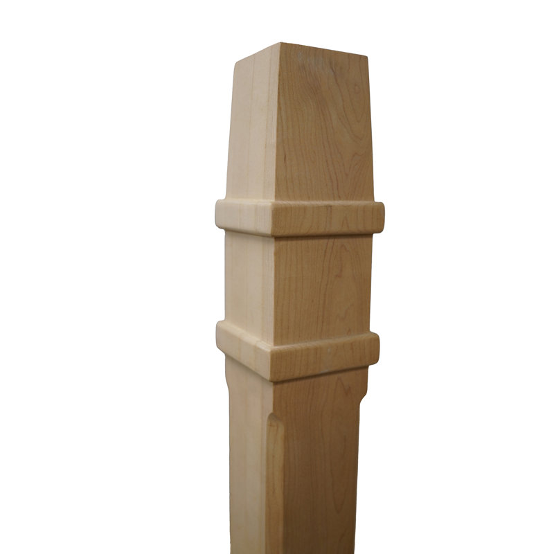 Unfinished Maple Hardwood Gourd-Shaped Table Post