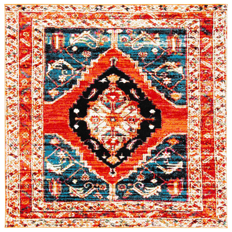 Carabella Performance Oriental Rug, Square 6'7"