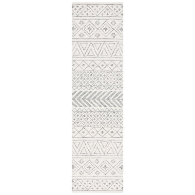 Metro Hand Tufted Wool/Cotton/Latex Rug in Gray