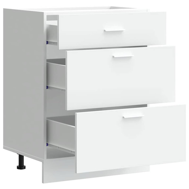 Armoire de cuisine vidaXL Lyon, Blanc