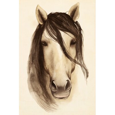 Horse Bangs"" Painting Print on Wrapped Canvas -  Marmont Hill, MH-WAG-299-C-24