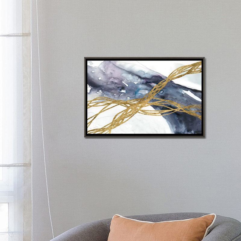 Agate Wave III par Jennifer Goldberger - reproduction imprimée, H 18 po x l 26 po x P 1,5 po