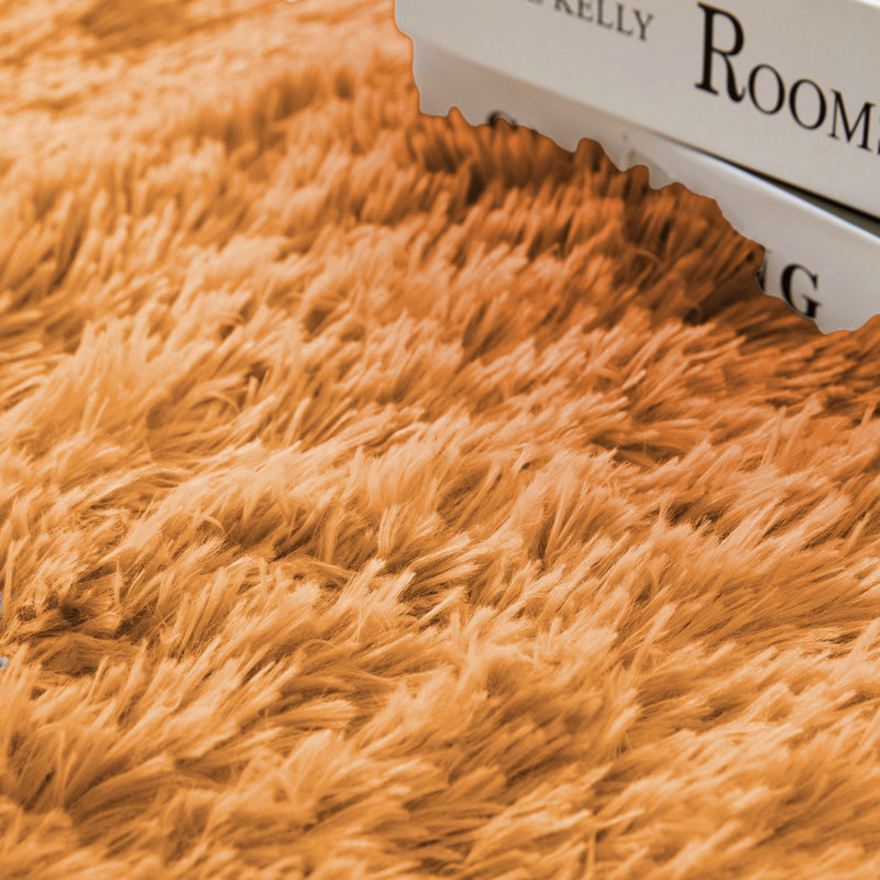 Pesotum Solid Colour Shag Area Rug, Rectangle 160 x 230cm