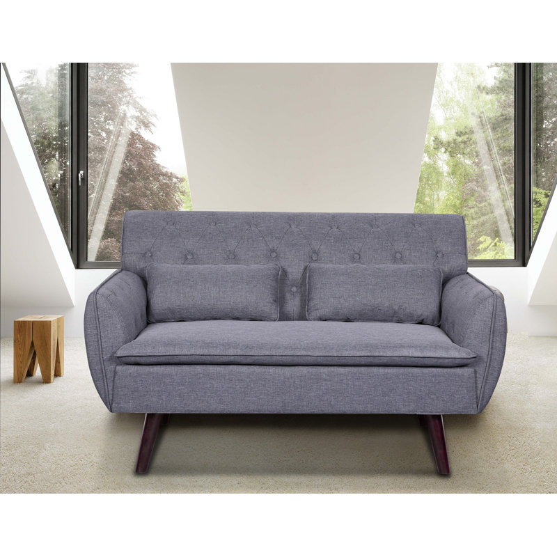 Ryley Upholstered 53.2'' Loveseat, Light Gray