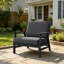 Keegan Solid Teak Wood Outdoor Lounge Chairs With Cushions-1598531691-1598531695