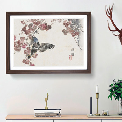 Bird In A Tree by Kono Bairei - Single Picture Frame Painting