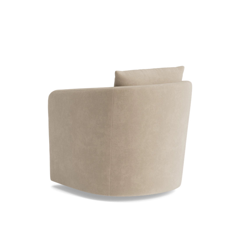 Astrid Swivel Chair, Velvet - Beige