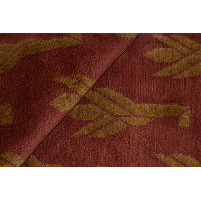 Tapis rouge noué à la main de haute qualité