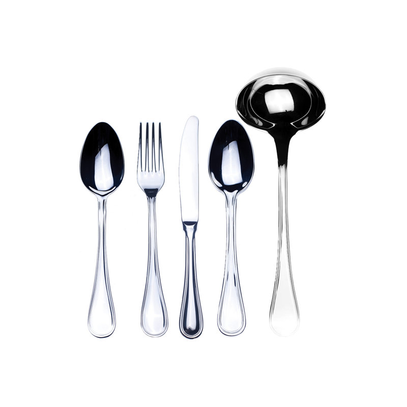 Ensemble de couverts Boheme avec couteaux H / H - 48 pièces - Acier inoxydable