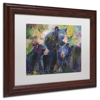 « art bearfamily », reproduction sur toile