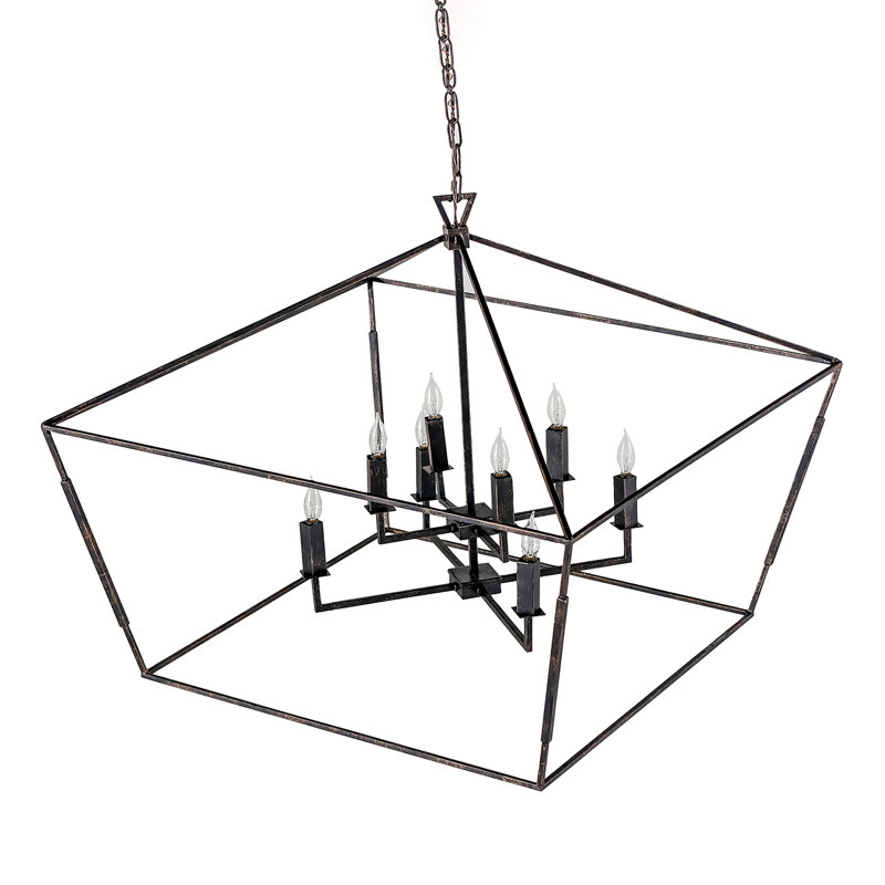 Luminaire suspendu 8 lumières pour vestibule Arnold