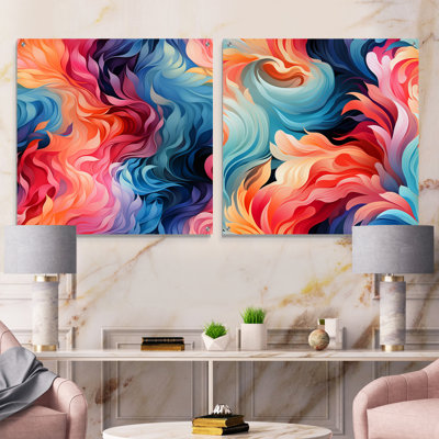 Corelli - Abstract Acrylic Wall Art Glass Set Of 2