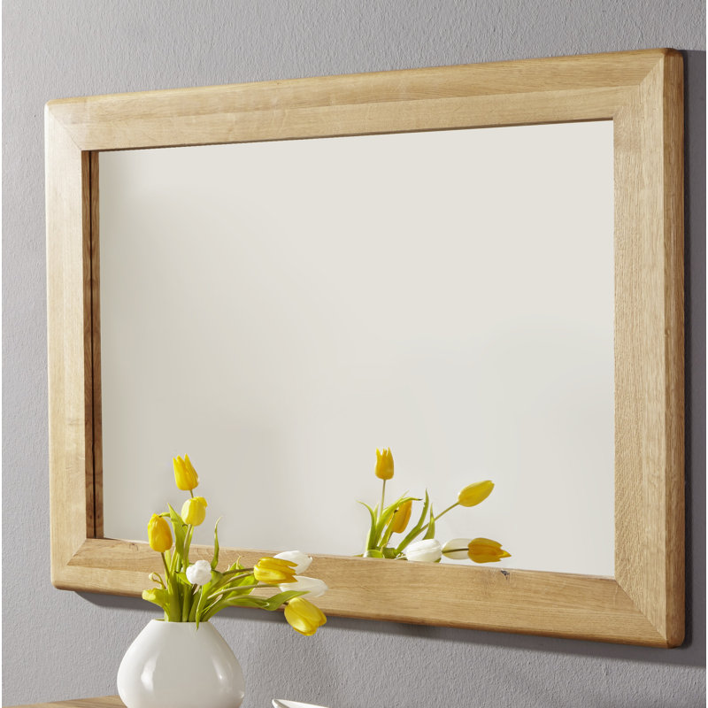 Artemisia Wood Flat Wall Mirror