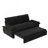 73.2"Wide Queen Pull Out Sofa Bed 3-in-1 Convertible Multi-Functional Couch with 2 Soft Pillows and Stylish Velvet Loveseat-168962423