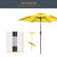 Parasol de marché hexagonal de 7,5 pi Ricki-1884043752