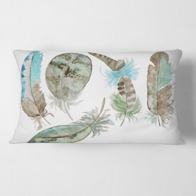 Housse et insert de coussin rectangulaire Feathers