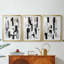 ABSTRACT Series XL - Impression encadrée de qualité supérieure sur mesure mat - 3 pièces-1935431039-1935431038
