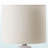 Milligan Standard Metal Table Lamp in White Resin and Ivory Shade, 15.24'' H X 9.36'' W X 9.36'' D