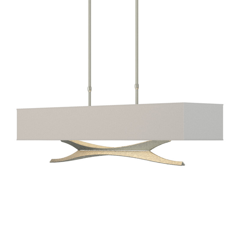 Moreau 4 - Light Kitchen Island Pendant, Flax, Sterling