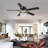 52" Crystal Ceiling Fan with Dimmable 3CCT Integrated LED Light and Remote Control